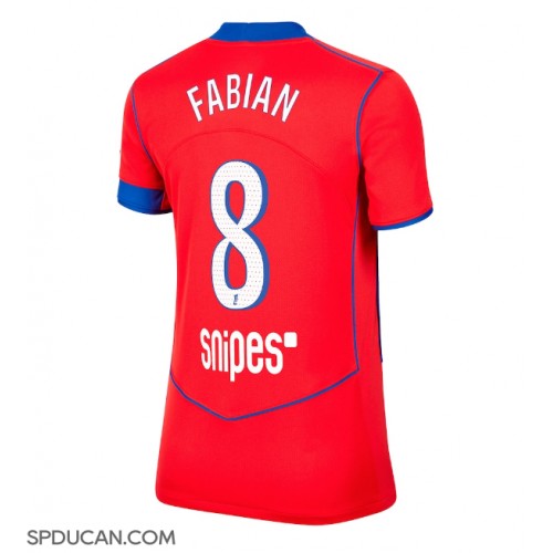 Zenski Nogometni Dres Paris Saint-Germain Fabian Ruiz #8 Rezervni 2025-26 Kratak Rukav Zenski Nogometni Dres Paris Saint-Germain Fabian Ruiz #8 Rezervni 2025-26 Kratak Rukav